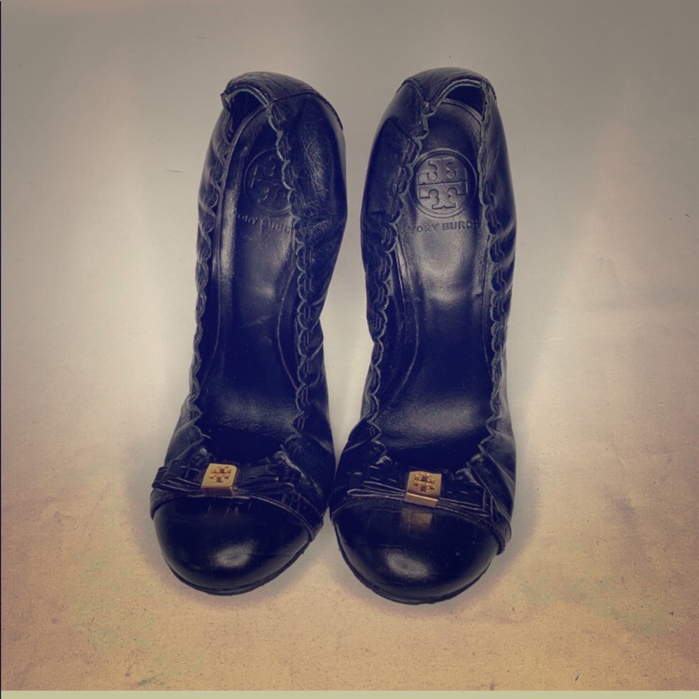 🔥Black High Heel Tory Burch Heels🔥